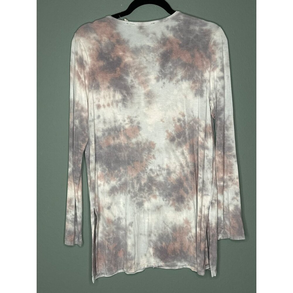 Soft Surroundings Tie Dye Acid Wash LS Tunic Blouse Women's Small - Picture 2 of 9